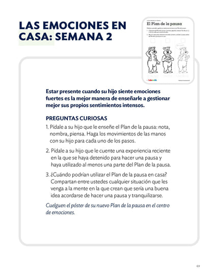 Early Learning Emotions & Self-Regulation: Student (Spanish)