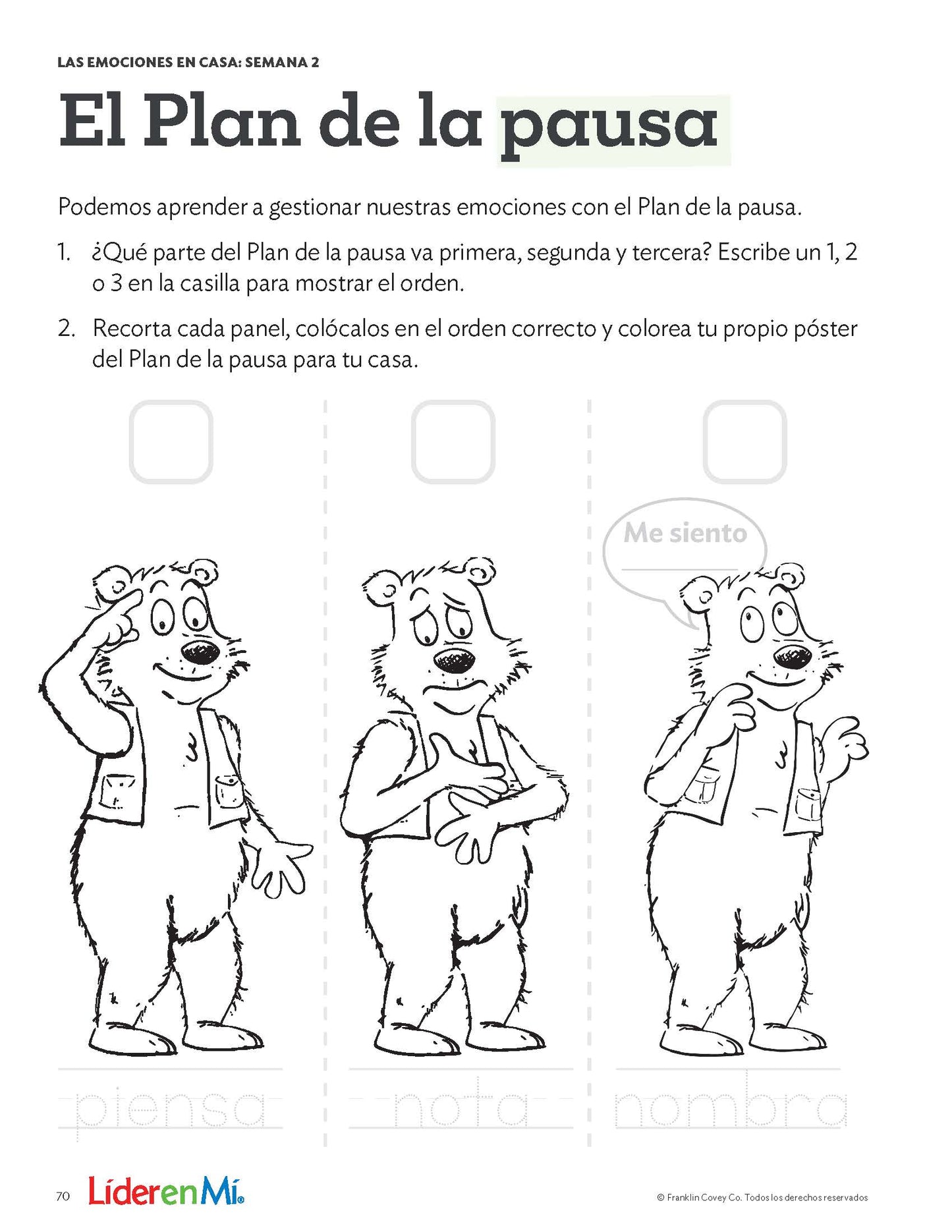 Early Learning Emotions & Self-Regulation: Student (Spanish)