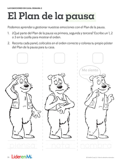 Early Learning Emotions & Self-Regulation: Student (Spanish)