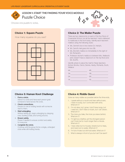 Life-Ready Leadership: Finding Your Voice Student Guide