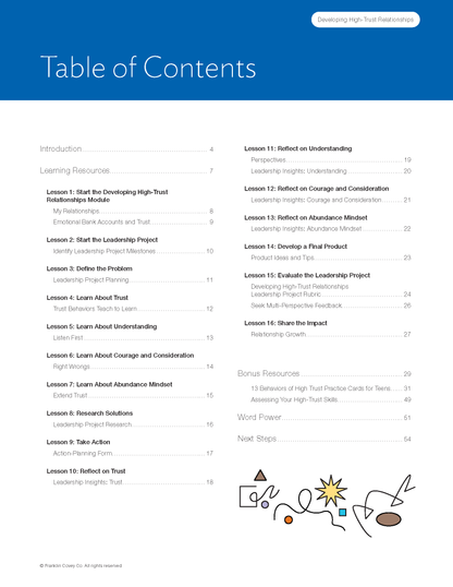 Life-Ready Leadership: Developing High-Trust Relationships Student Guide