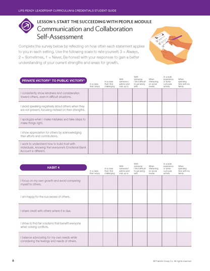 Life-Ready Leadership: Succeeding with People Student Guide