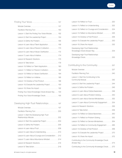Life-Ready Leadership Curriculum & Credentials Facilitator Guide