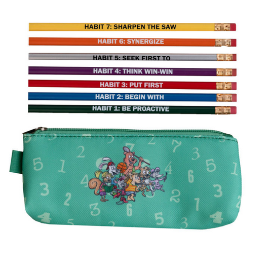 7 Habits of Happy Kids: 7 Pencils and Pencil Case Bundle