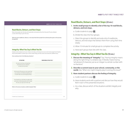 7 Habits of Highly Effective Teens: Teacher Discovery Guide