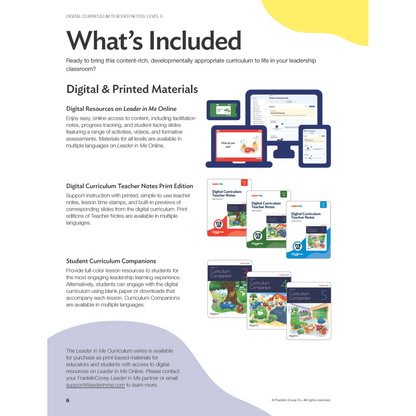 Digital Curriculum Level 5: Teacher Notes Print Edition