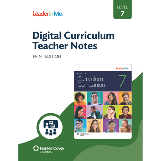 Digital Curriculum Level 7: Teacher Notes Print Edition