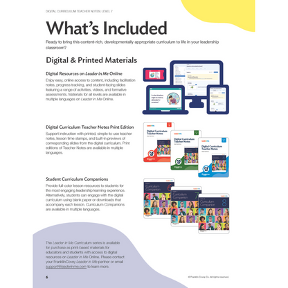Digital Curriculum Level 7: Teacher Notes Print Edition