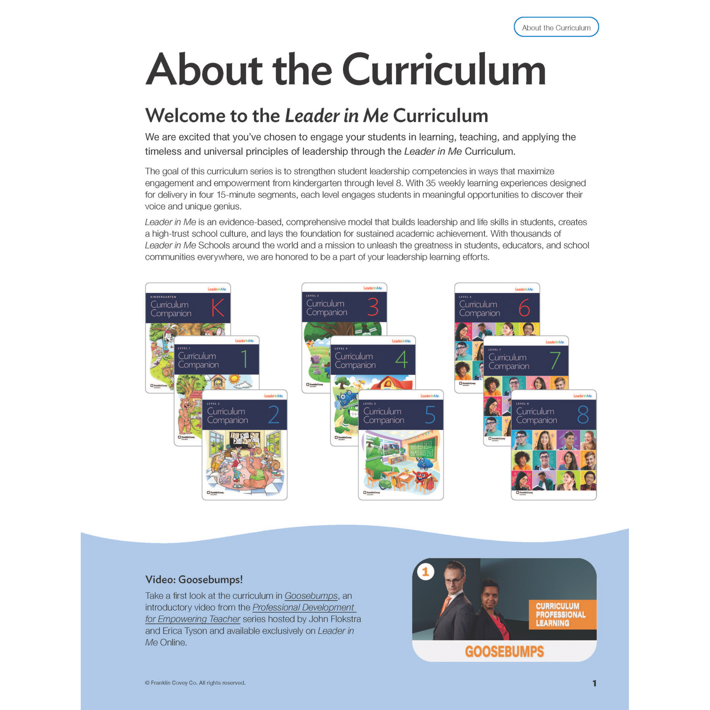 Curriculum Companion Level 8: Teacher Notes