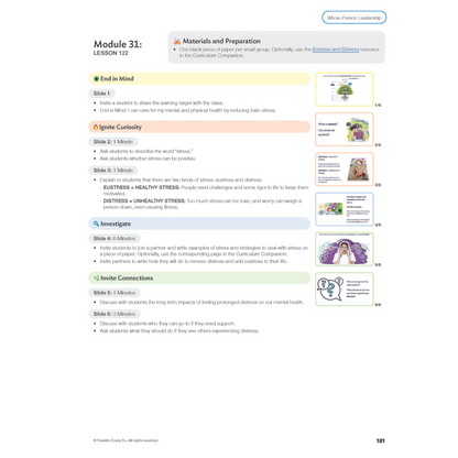 Curriculum Companion Level 8: Teacher Notes