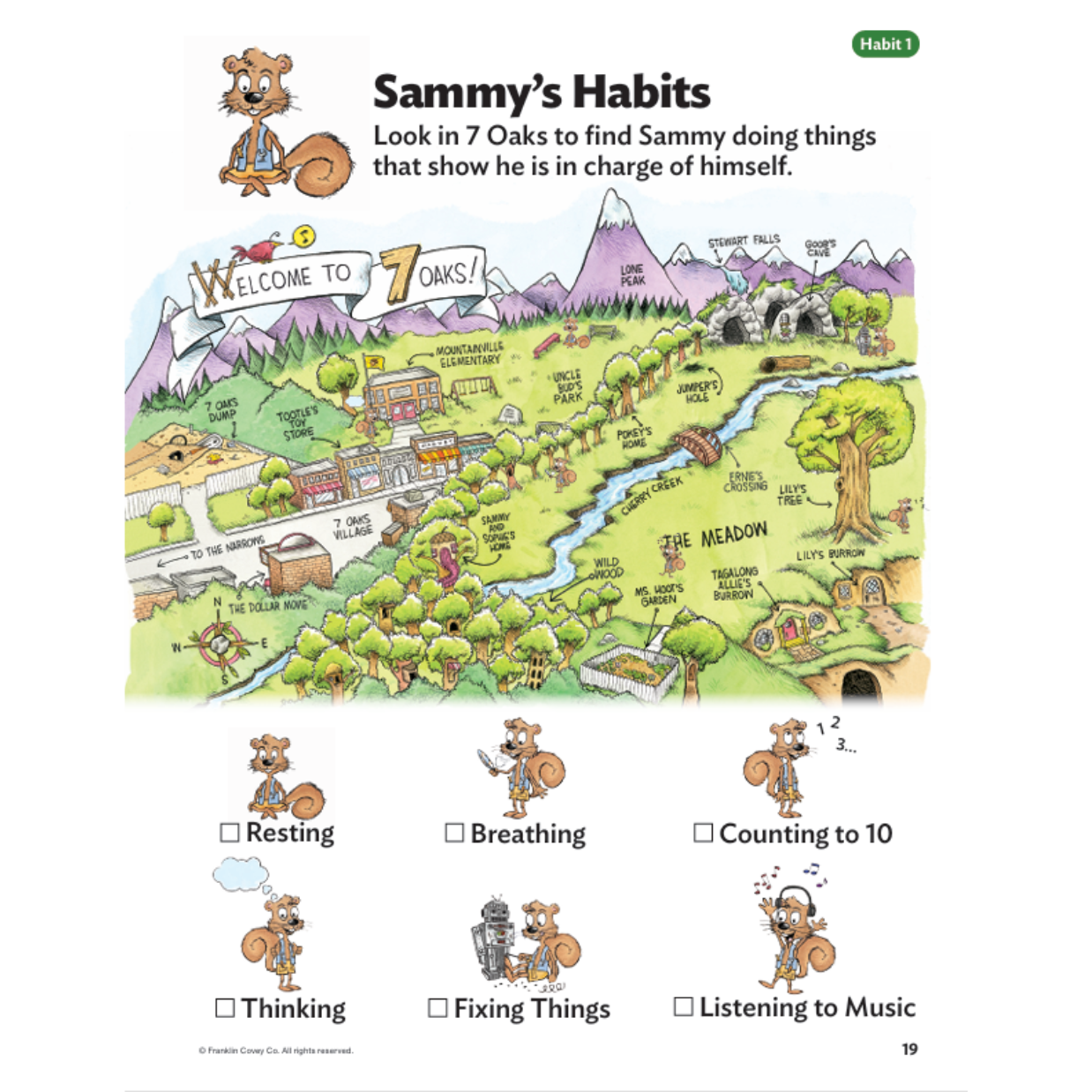 7 Habits Happy Kids: Coloring/Activity Book (Up to Age 7)